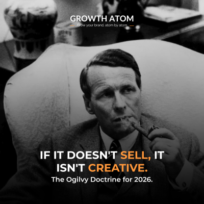 What David Ogilvy Would Say About Digital Marketing in 2026 | Growth Atom | Marketing Strategy for 2026 | David Ogilvy advertising principles applied to 2026 digital marketing strategies, showing the connection between classic copywriting and modern conversion optimization.